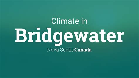 Climate & Weather Averages in Bridgewater, Nova Scotia, Canada