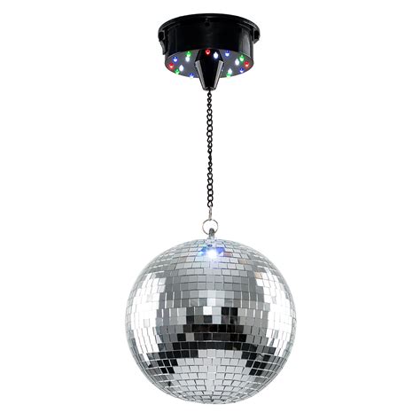 Novelty Rotating Motorised Battery Operated Multi Coloured Disco Mirror Ball Ceiling Light- Buy ...