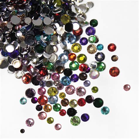 1000 High Quality Resin Crystal Flat Back Rhinestone Gems Nail Art ...