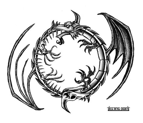 Ouroboros by TestingPointDesign on deviantART | Ouroboros tattoo, Small dragon tattoos, Dragon ...