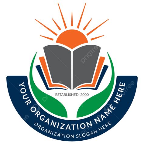 Education Logo Design For School And Organization, School Logo, Sun And ...