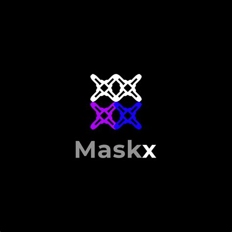 Dark Mask Hacker tech corporate simple flat logo design 6630854 Vector ...