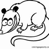 Opossum Coloring Pages Printable For Free Download sketch template