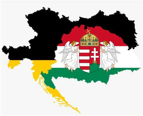 Flagmap Of Austria And Hungary - Austria Hungary Flag Map - 1395x1047 ...