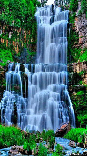 waterfall_148ws6au.gif (360×640) | Waterfall scenery, Waterfall ...