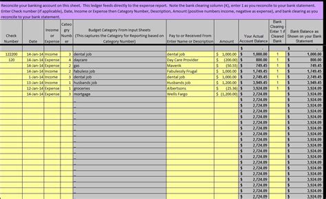 50 Excel Income And Expense Ledger