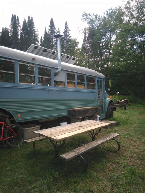 Solar-Powered School Bus Cabin - The Shelter Blog