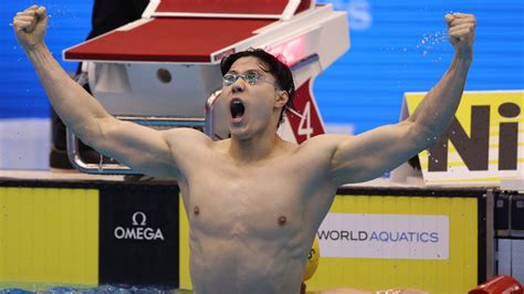 Qin Haiyang breaks world record, gets unprecedented swimming worlds sweep - NBC Sports