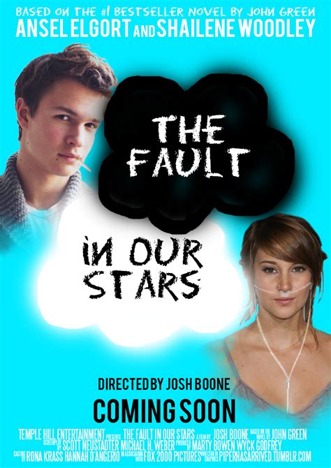 The Fault in Our Stars Movie Poster by ScentofPetrichor on DeviantArt