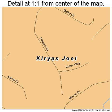 Kiryas Joel New York Street Map 3639853