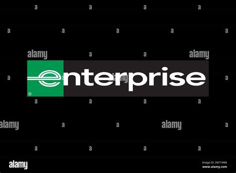 Enterprise Rent A Car, Logo, Black Background Stock Photo - Alamy