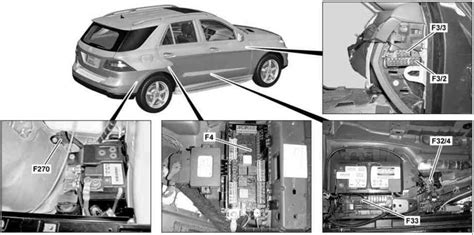 Locating the Auxiliary Battery in the 2015 Mercedes ML350: Electrical Parts Diagram