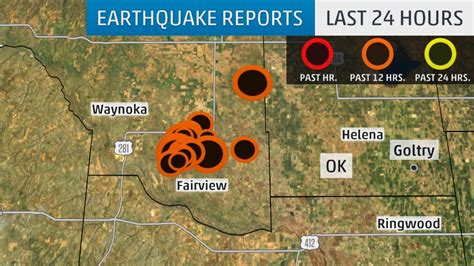 Magnitude 4.7 and 4.8 Earthquakes Shake Oklahoma 30 Seconds Apart; 30 Quakes Reported in 19 ...