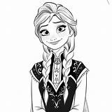Anna Drawing Frozen Elsa Coloring Getdrawings Sketch Page sketch template