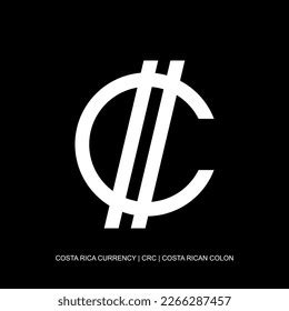 Costa Rica Currency Symbol Costa Rican Stock Vector (Royalty Free) 2266265945 | Shutterstock