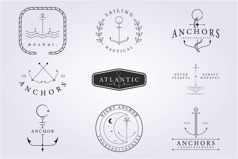 bundle anchor of sailor badges logo | Branding & Logo Templates ...