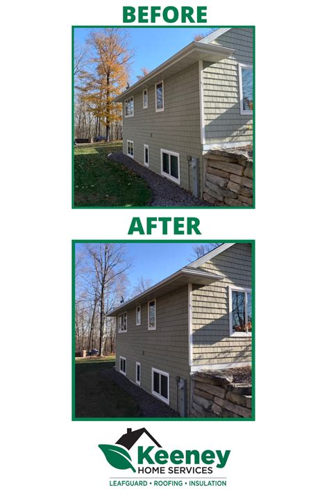 Before and after wisconsin leafguard gutter installation – Artofit