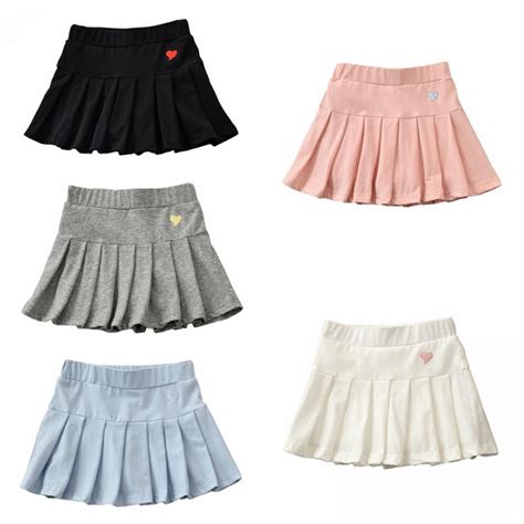 Girls Kids Plaid Skirt Pleated Mini Skater Uniform Skirt Toddler Tennis Skort Skirts 2-6 Years ...