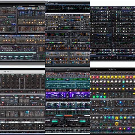 KREA - screenshot of an extremely complex VST synth plugin, full of knobs, sliders and buttons ...