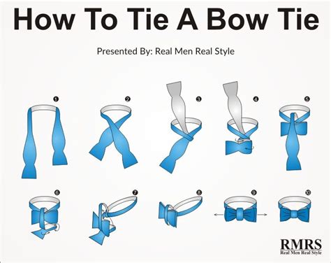 How To Tie A Bow Tie Infographic