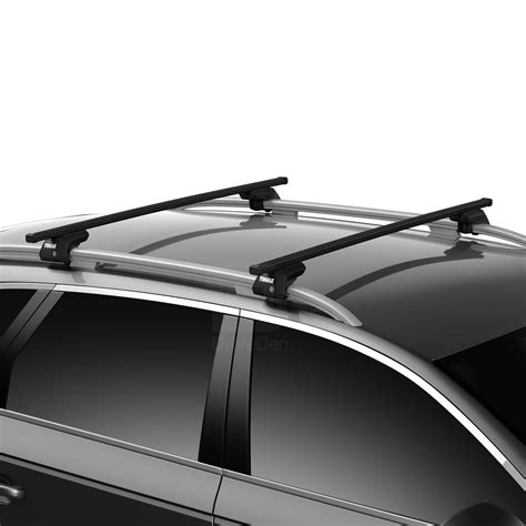 Thule Steel SquareBar Evo Roof Bars fit Skoda Fabia Mk.2 Estate 08-14 Open Rail 5052644404114 | eBay