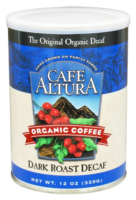 Dark Roast Decaf Ground Coffee 12 oz, $10.47ea from Cafe Altura!