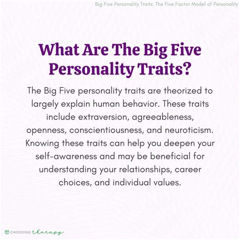 What Are the Big 5 Personality Traits?