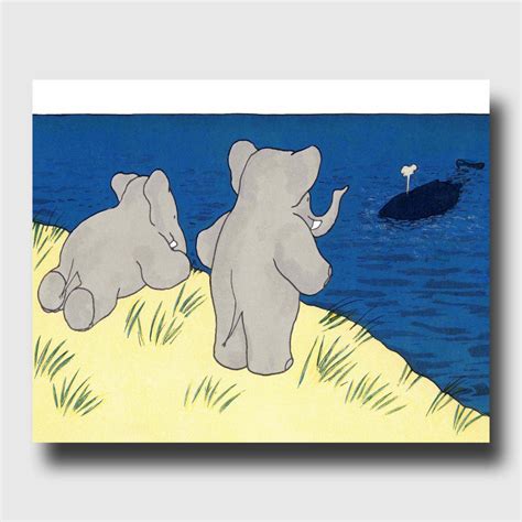 Whale Nursery Decor Babar the Elephant Print by CloudNinePrints