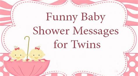 Funny Baby Shower Messages for Twins