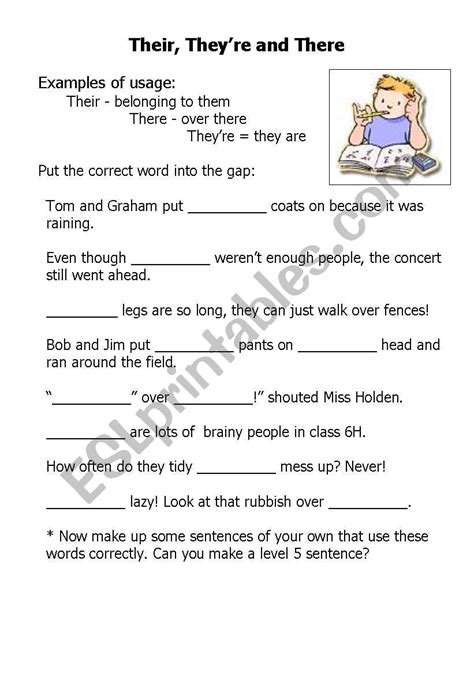 Their, there and they´re - ESL worksheet by chrisharris76