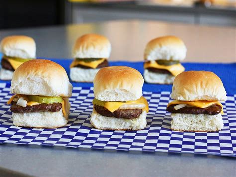 Homemade White Castle Cheeseburger Sliders Recipe