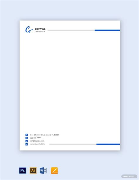 University Education Letterhead Template in Illustrator, Word, PSD ...