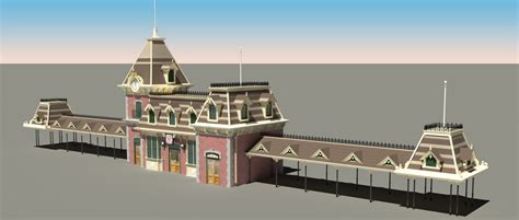 Main Street Train Station | Modeling Disney - The Parks in 3D