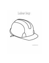 Safety Cone  Coloring Page Labor Day sketch template