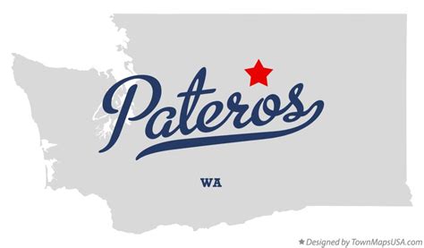 Map of Pateros, WA, Washington