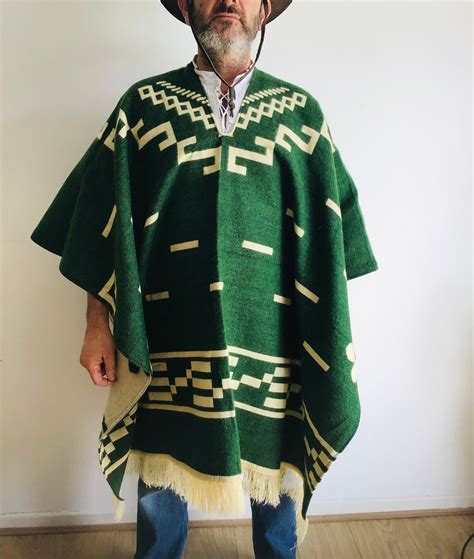 Clint Eastwood Western Cowboy Poncho Serape replica handmade of Alpaca ...