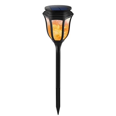 ICOCO LED Solar Powered Flickering Flame Light Torch Waterproof Decorative Lamp For Outdoor ...