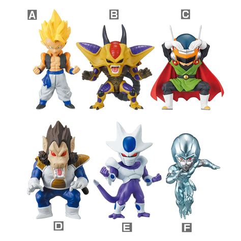 Dragon Ball Z WCF - Treasure Rally Volume 4 Set of 6 Mini PVC Figures Hirudegarn, SS Gogeta ...