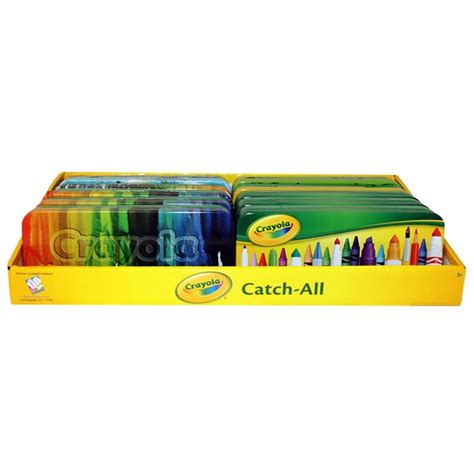 Pencil Box - Crayola - Catchall Case Metal Tin New 183707 (1 Style Only) - Walmart.com - Walmart.com