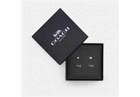 COACH®: Candy And Bow Stud Earrings Set