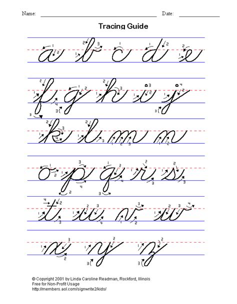 Cursive Handwriting Worksheet | Hand Writing