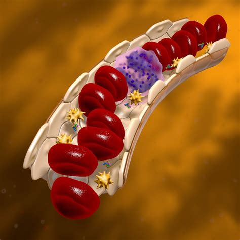 blood vessel cells 3d c4d