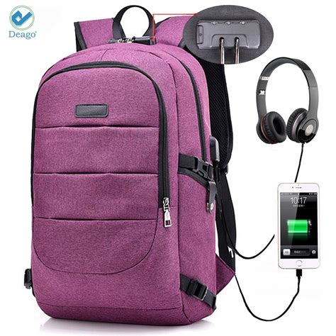 Deago Laptop Backpack, Business Anti Theft with lock Waterproof Travel ...