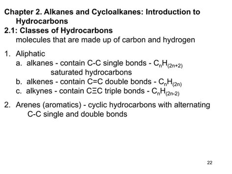 Alkanes and Cycloalkanes: Introduction to Hydrocarbons | PPT