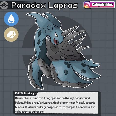 Paradox Lapras Pokemon Fakemon by CaligoMilites on DeviantArt