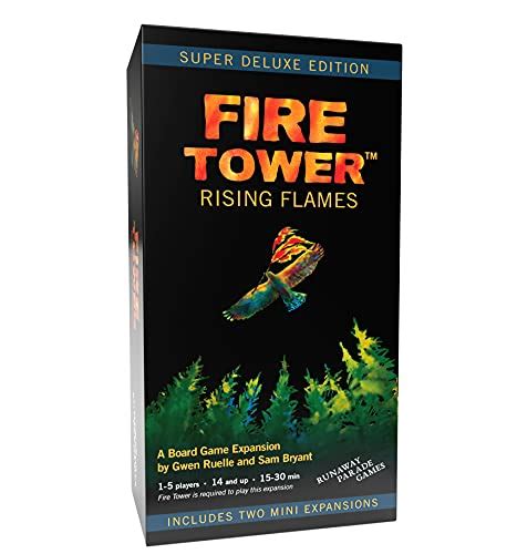 Fire Tower Rising Flames Board Game Expansion (Deluxe with 2 Mini ...