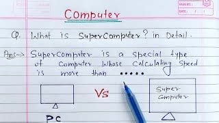 What is Super Computer? full Explanation | Learn Coding | Doovi