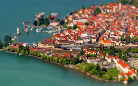 Lindau, Germany, Coast, Cityscape, Tilt Shift, Lake Constance Wallpapers HD / Desktop and Mobile ...