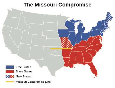 U.S. History, A Nation on the Move: Westward Expansion, 1800–1860, The Missouri Crisis | OERTX