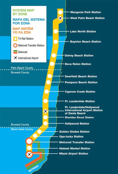 Tri Rail Stations Map